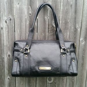 Cole Haan Leather Black Shoulder Bag Handbag